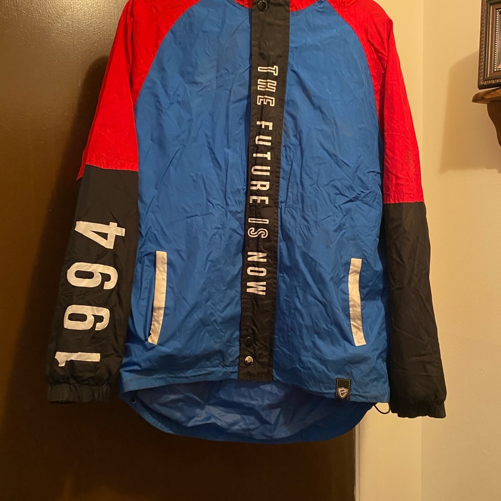 💋 Men’s  Encrypted Supply Company Colorblock Windbreaker Jacket
